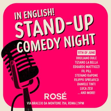 STAND-UP COMEDY NIGHT (IN ENGLISH) ITALIAN & INTERNATIONAL GUESTS