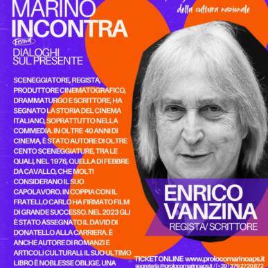 Marino Incontra Festival – Dialoghi sul Presente – Enrico Vanzina