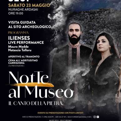 Notte al Museo Nuraghe Ardasai – Seui Sabato 23 Maggio 2026