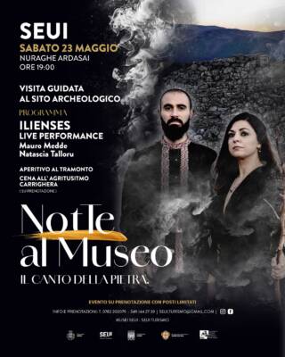 Notte al Museo Nuraghe Ardasai – Seui Sabato 23 Maggio 2026
