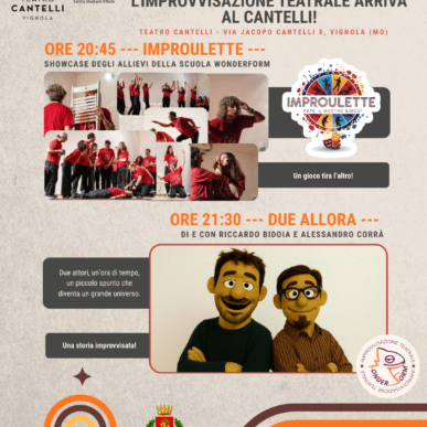 ExtraCantelli 2026: DUE ALLORA + IMPROROULETTE