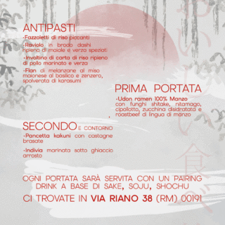 cena degustazione giapponese