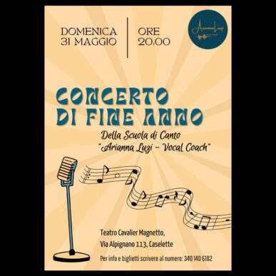 Concerto di fine anno scuola di canto «Arianna Luzi-Vocal Coach»