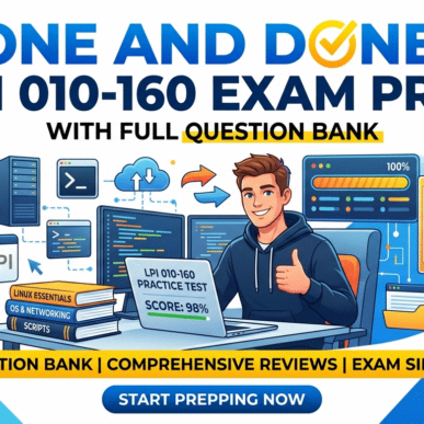 One and Done: LPI 010-160 Exam Prep with Full Question Bank
