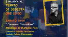“L’IMMENSA DISTRAZIONE” Monologo di Marcello Fois, Intrecci Narrativi Festival, Letteratura e Musica al Tempio di Segesta.