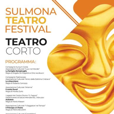 SULMONA TEATRO FESTIVAL – TEATRO CORTO, Teatro Maria Caniglia Sulmona 09/04/2022