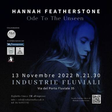 HANNAH FEATHERSTONE “ODE TO THE UNSEEN “ Italian tour 2022