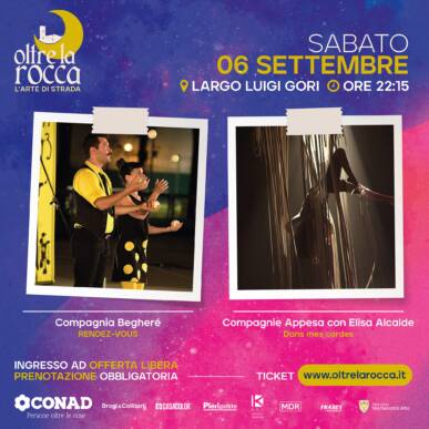 Oltre La Rocca Festival @ Montecatini Alto Sabato 6 Settembre ore 22.15