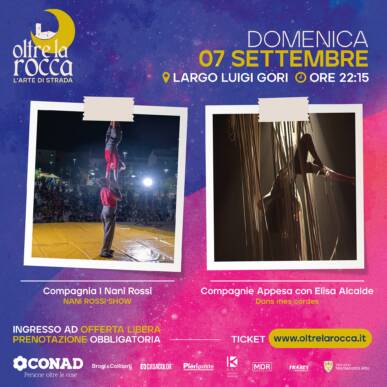 Oltre La Rocca Festival @ Montecatini Alto Domenica 7 Settembre ore 22.15