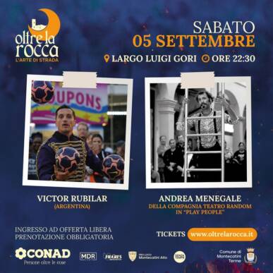 Oltre La Rocca Festival SABATO 5 SETTEMBRE ORE 22.30