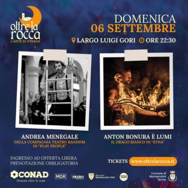 Oltre La Rocca Festival DOMENICA 6 SETTEMBRE ORE 22.15