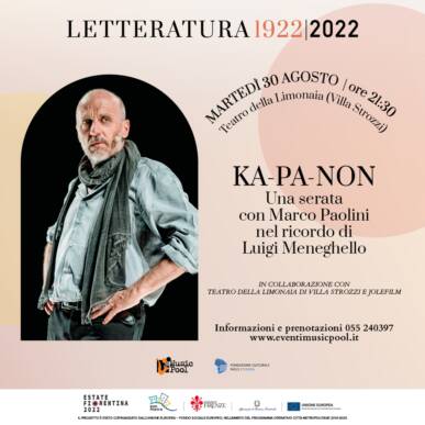 KA-PA-NON con Marco Paolini nel ricordo di Luigi Meneghello – Letteratura 1922 -2022