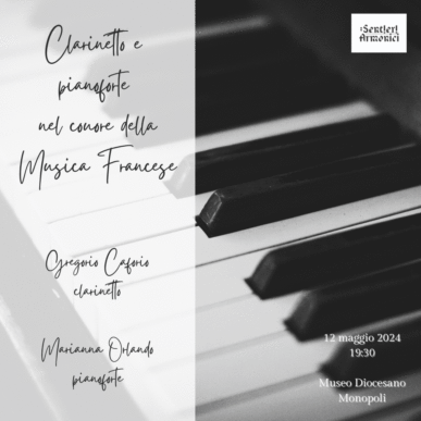Clarinetto e pianoforte nel cuore della musica francese