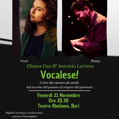 Chiara Ceo – Vocalese! con Antonio Laviero al pianoforte