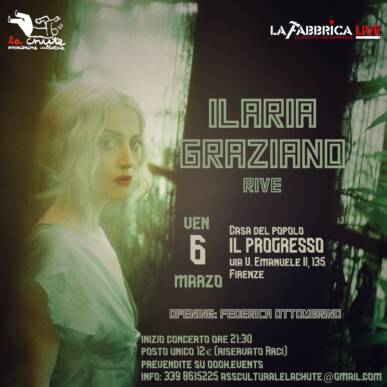 ILARIA GRAZIANO – presentazione nuovo album Rive