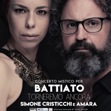 SIMONE CRISTICCHI e AMARA [TORNEREMO ANCORA – CONCERTO MISTICO PER BATTIATO]