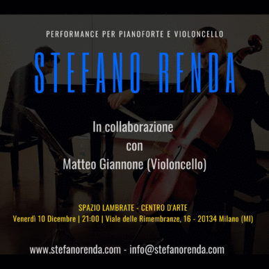 Stefano Renda – Performance per pianoforte e violoncello