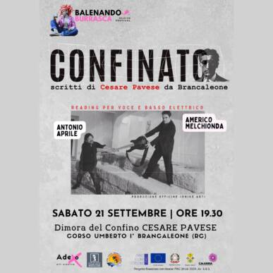 Confinato – Cesare Pavese, scritti da Brancaleone