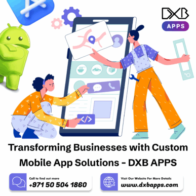 Connect with a team of mobile app developers by DXB APPS for personalized apps